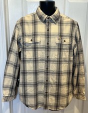 Carhartt Original Fit Plaid Long Sleeve Work Shirt Heavy Canvas Men's Size M