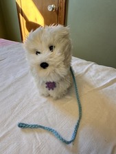 American Girl Doll Pet Dog COCONUT Blue Colla...