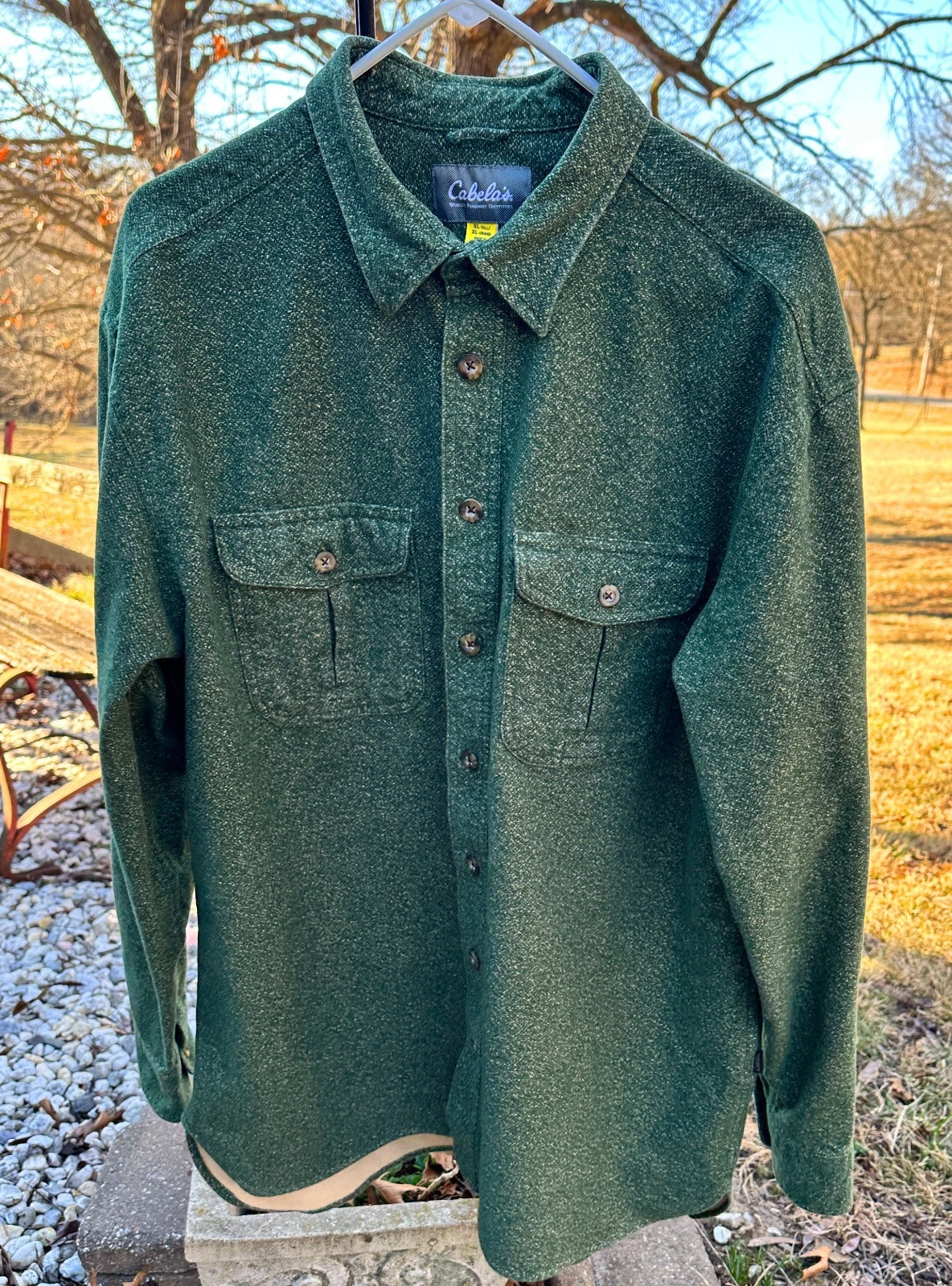 Very Nice Cabela's Cotton Flannel Men's Outdoor Shirt XL Tall Work Leasure Hunt
Opens in a new windo