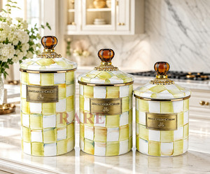 マッケンジーチャイルズ☆ガラスキャニスター Mackenzie Childs Canisters | eBay