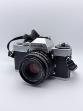 Minolta XD5 SLR Kamera Silber + MD Rokkor 45mm F2 Pancake + Lowepro Tasche