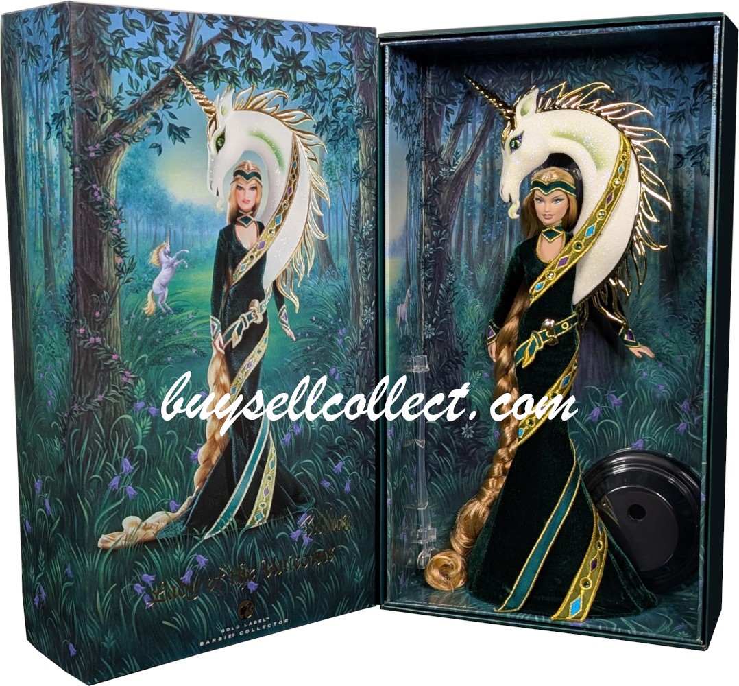 Bob Mackie LADY Of The UNICORNS Barbie doll K7971 ~ New in Box