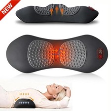 3 In 1 Electric Lumbar Support Pillow Smooth Spine Triple Fusion Back Massager