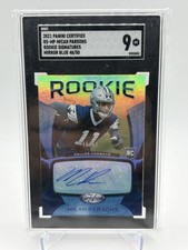 Micah Parsons 2021 Certified Auto Mirror Blue RC Signatures #RS-MP #/50 SGC 9