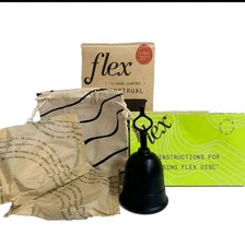 Flex Reusable Menstrual Cup, Non-toxic, 12-Hour Wear, Size 01, 1 Count