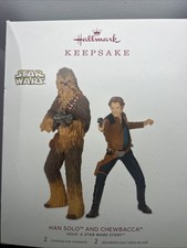 Hallmark Keepsake Star Wars Han Solo And Chewbacca Christmas Tree Ornament NEW