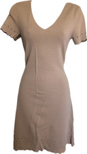 H&M Pink Knit Dress A Line Skater Dress Business Casual Women’s Size Small