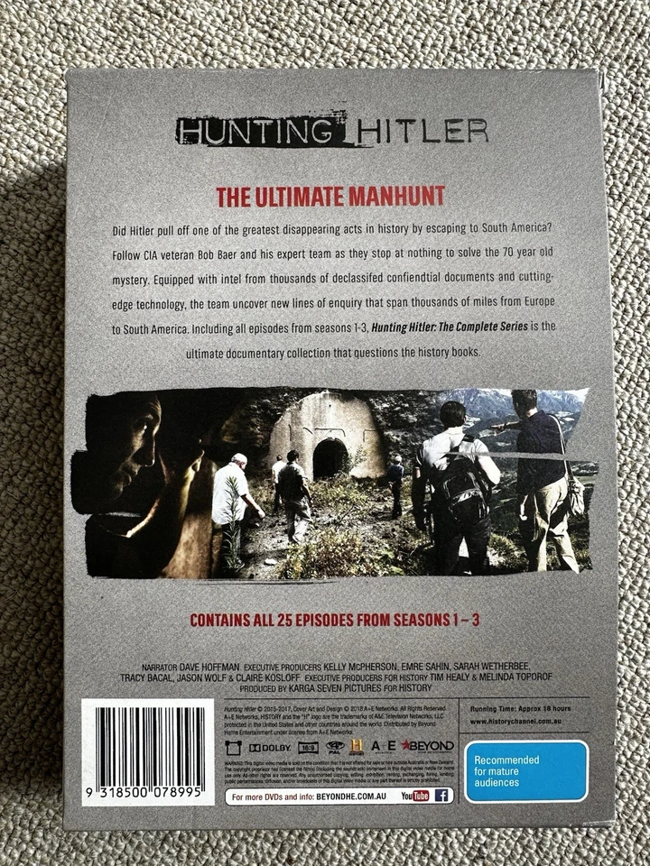 HUNTING HITLER THE COMPLETE SERIES DVD Dave Hoffman Bob Baer UK Release - Image 2 of 4