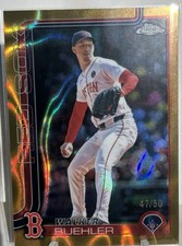 2025 Topps Chrome Update Series - Walker Buehler #USC55 Gold Lava Refractor /50
