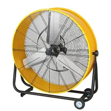 36Inch Heavy Duty Metal Industrial Drum Fan, 3 Speed Fan for Warehouse, Workshop