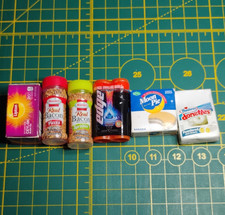 1:12 Dollhouse Miniature Groceries Lot, 6pcs Multicolor Food Drinks Kitchen