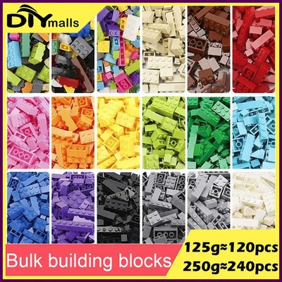 120/240PCS DIY Building Blocks Bulk Set City Classic Bricks Colorful Assembly