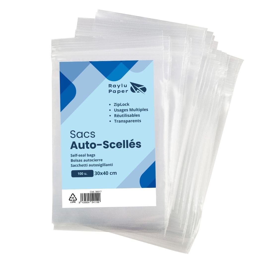 Sachets Plastiques Transparents Zip Anti-Poussière pour Protéger Petits Objets