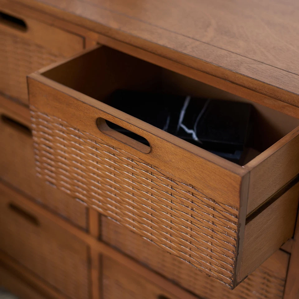 Home Collection Landers Honey Brown 6-Drawer Storage Unit (Fully Assembled) - Image 2 of 4