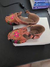 Girl's Handmade Mexican Hand Made Floral Sandal