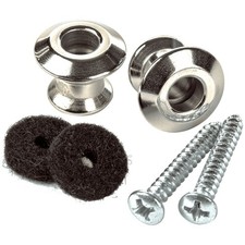 Endpin Dunlop Straplok Strap Button Set nicke...
