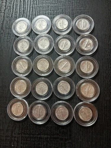 WOW Lot Of 20 BU Mercury Dimes
