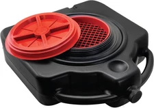 LUMAX Black LX-1632 15 Quart Drainmaster Pan and Waste Storage. Ideal for Oil Re