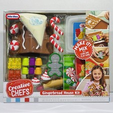 Little Tikes Creative Chefs Gingerbread House Kit with 22 Accessories Ages 3