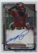 2024 Bowman Chrome Prospect HTA Choice Refractor /150 Neyfy Castillo Auto 02d2