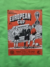 1960 European Cup Final Original Eintracht Frankfurt V Real Madrid VGC Programme