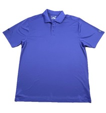 Under Armour HeatGear Performance Polo Short Sleeve Shirt Size L Purple