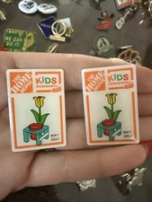 Home Depot Kids Craft Collectible Pins Pair