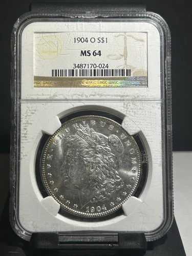 1904 O Morgan Silver Dollar NGC MS64!