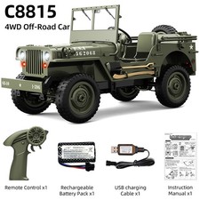 JJRC 1/10 C8815 RC Jeep 4WD Military Truck Off-Road RTR RC Car Climbing Vehicle