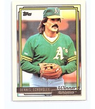 1992 Topps Gold Winners Dennis Eckersley #738
