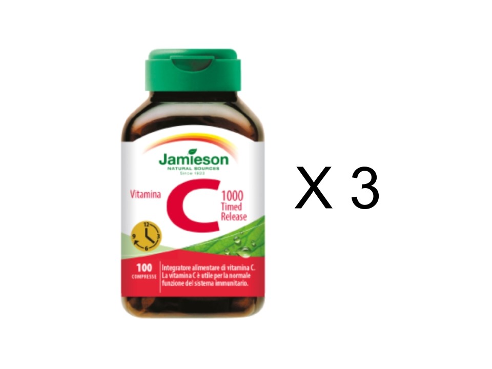 Jamieson Vitamina C 1000 Timed Release 3x100 Compresse | Scorta Difese