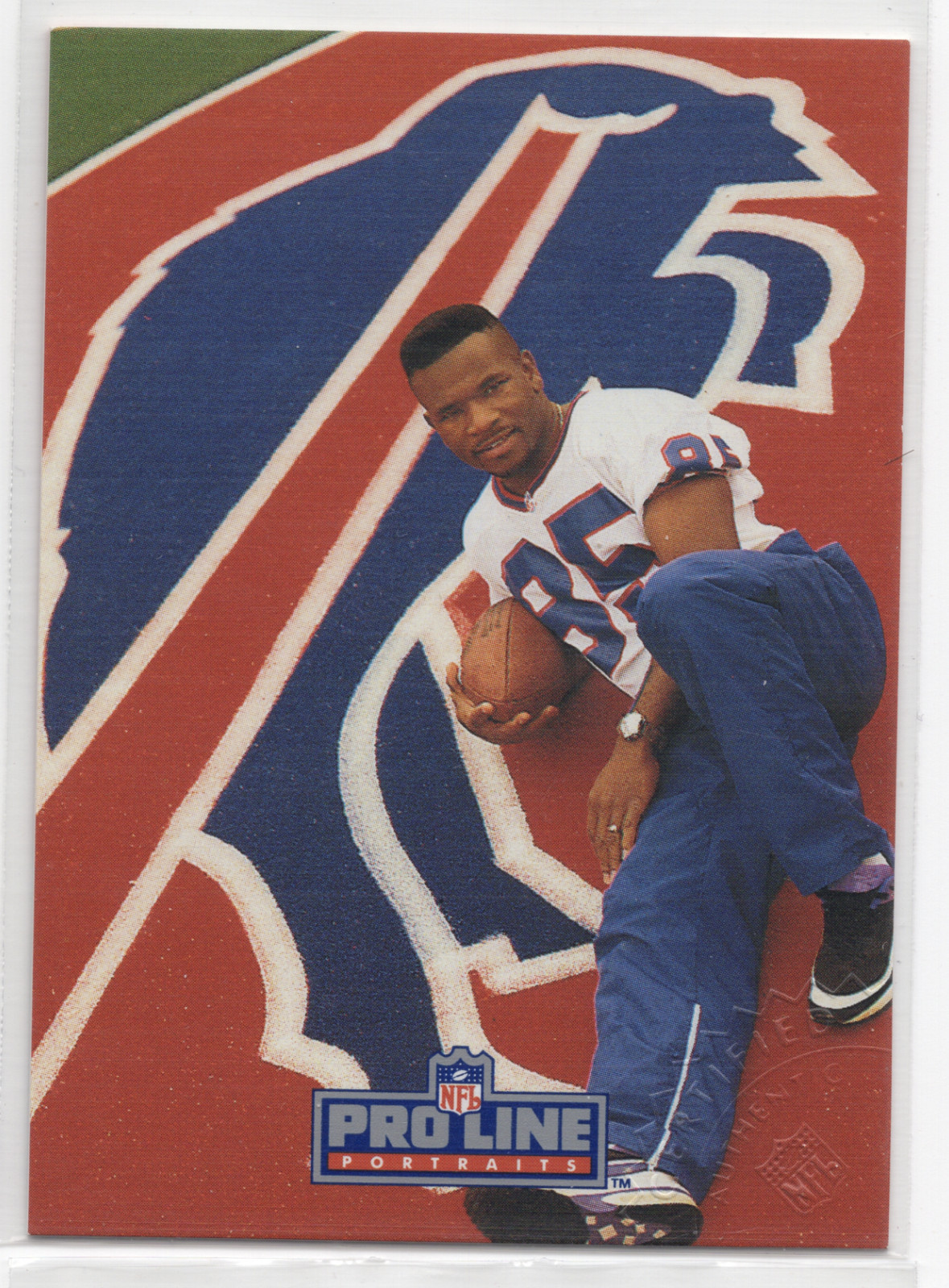 1992 Pro Line Portraits Al Edwards Signed Autograph Auto Buffalo Bills WR image 2
