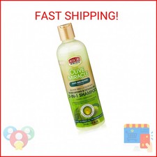 African Pride Olive Miracle 2-in-1 Shampoo and Conditioner, 12 Ounce