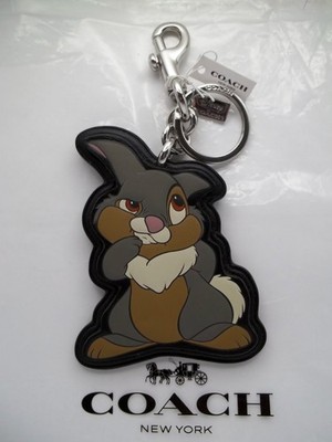 COACH   Women's Disney X Thumper Key Chain Charm Limited Edition NWT 89989