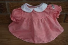 DOLL Dress CABBAGE Patch Kids Red & White Gingham Swing Shirt Vintage Clothes