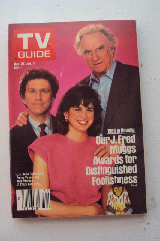 TV Guide magazine, Dec. 28, 1985, Crazy Like a Fox, J. Fred Muggs Awards