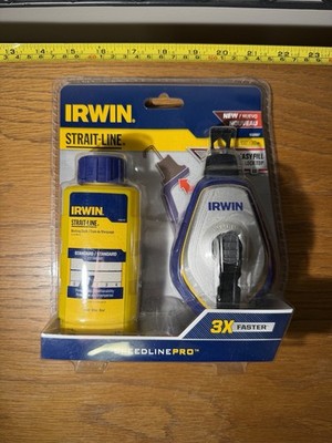 IRWIN Tools Strait-Line 1932887 Speedline Pro Chalk Reel 100-Foot Capacity