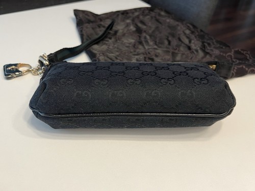 Gucci GG Canvas Pochette Clutch Schwarz Top Zustand Original - Bild 8 von 14