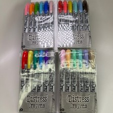 Tim Holtz Ranger Distress Crayons Lot of 4 Sets 4, 5, 6, 7 - 24 Total New