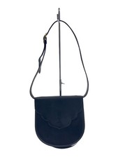 Yves Saint Laurent Vintage Leather YSL Logo Crossbody Shoulder Bag Black Used