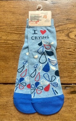 Blue Q Ankle Socks   I    CRYING   Gr.35-42 Statement Socken Neu