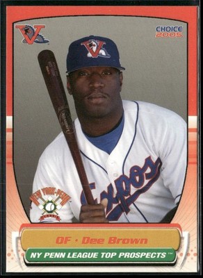 Dee Brown 2005 New York Penn League Top Prospects Set Card