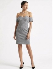 Guess Women’s Checkered Off Shoulder Mini Dress size 2