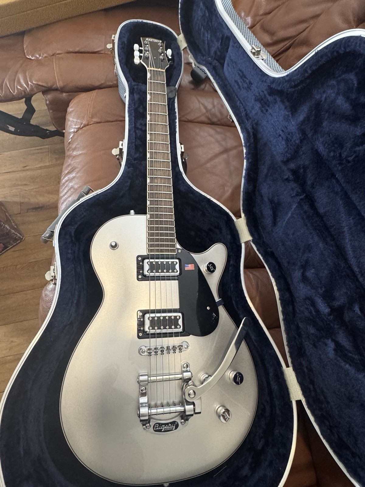 Gretsch G5230T Electromatic Jet Ft with Bigsby® Airline Silver Guitar