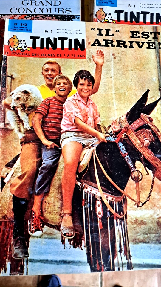 LE  JOURNA L DE  TINTIN . ANNÉE  1964  COMPLETE.  52 NUMEROS. bon état - Photo 3/4