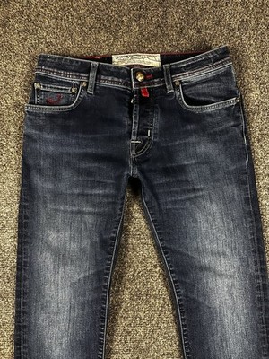 Jacob Cohen Tailored Jeans Men's 31x27 Med Wash Blue Stretch