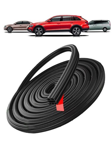 5m L-shape Car Door Trunk Soundproof Rubber Sealing Strip Edge Decor Accessories - Picture 12 of 12