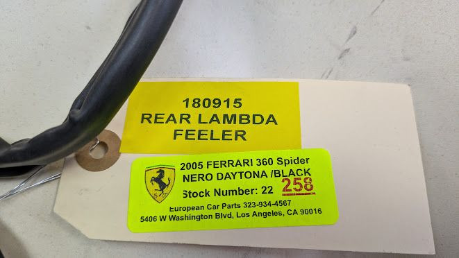 Ferrari 360,430,458, PART Rear Lambda OX -02 Sensor -180915