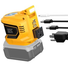 200W Portable Power Inverter with DeWALT 20V Battery, DC 20V to AC 110V Power...