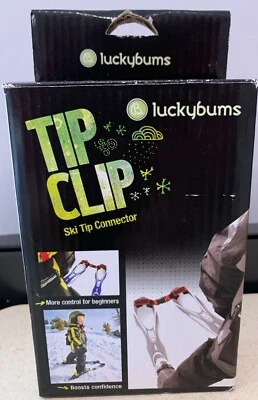 Lucky Bums Tip Clip Ski Tip Connector for Beginners - Red & Black